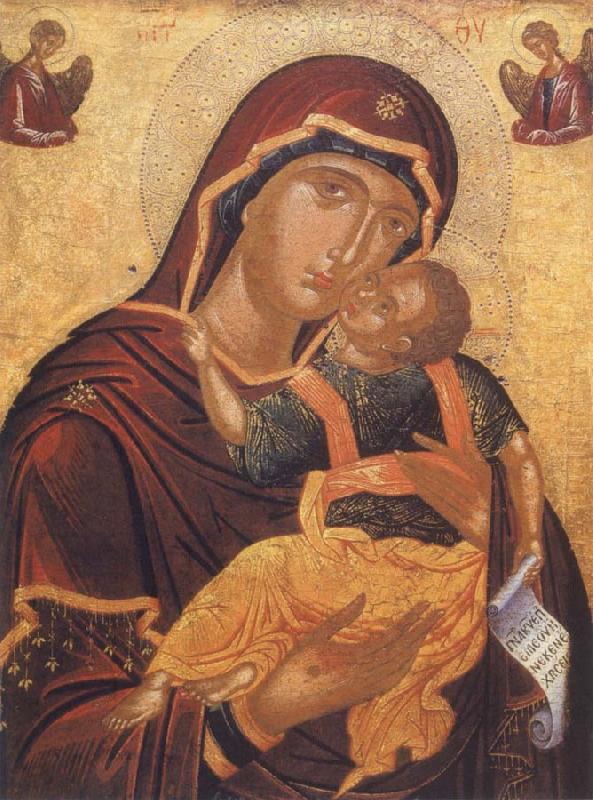 The Virgin with child or virgin glykophilousa, unknow artist